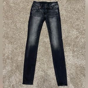 Buckle black skinny jeans 24x34